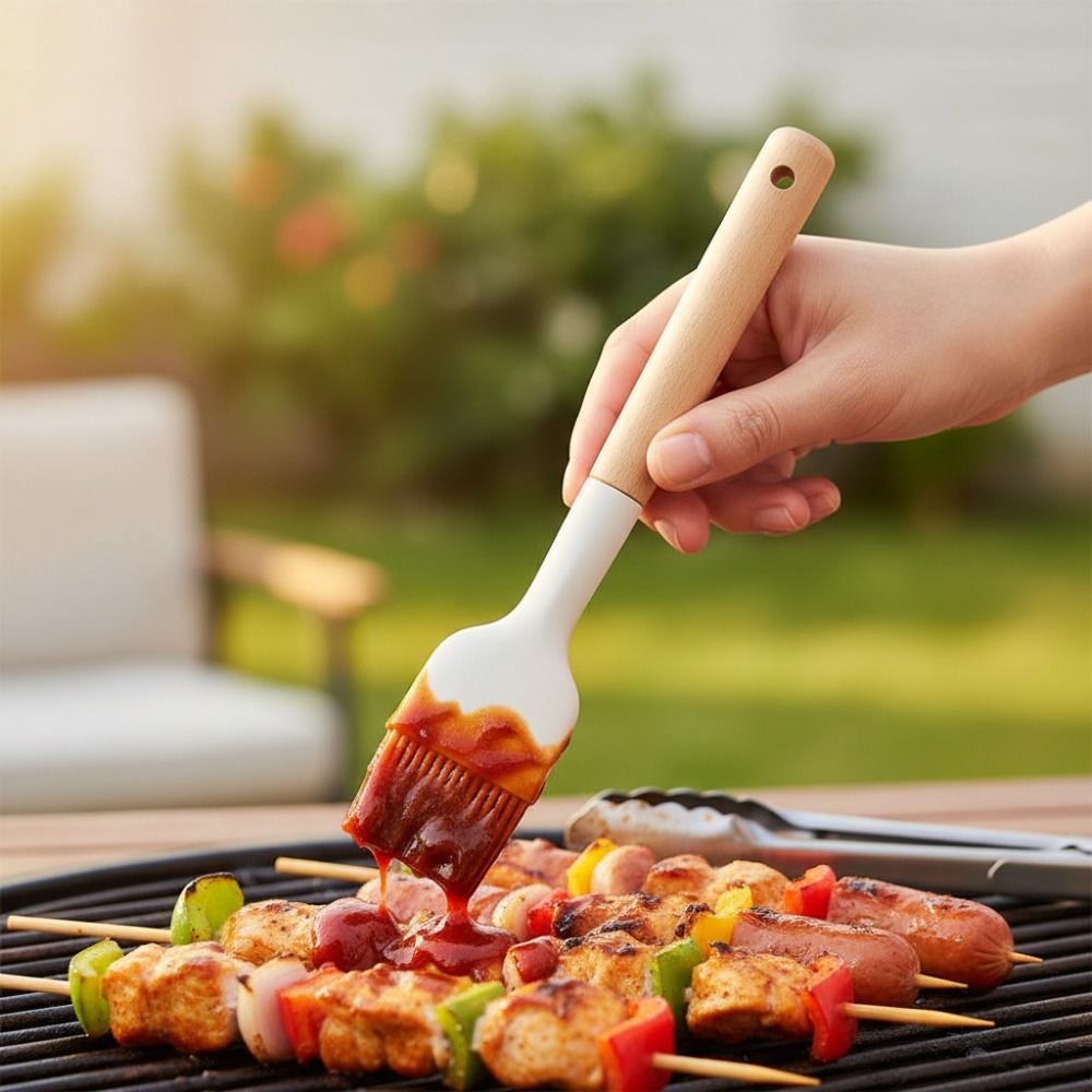 Pastry Brush Silicone - 2 Pennelli da Barbecue in Silicone
