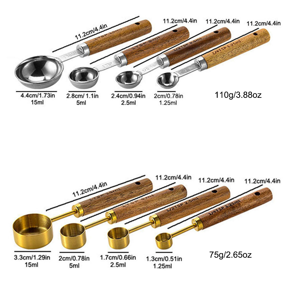 Set di 4 Cucchiai Dosatori in  - Kitchen Baking Scale recensione e prezzo
