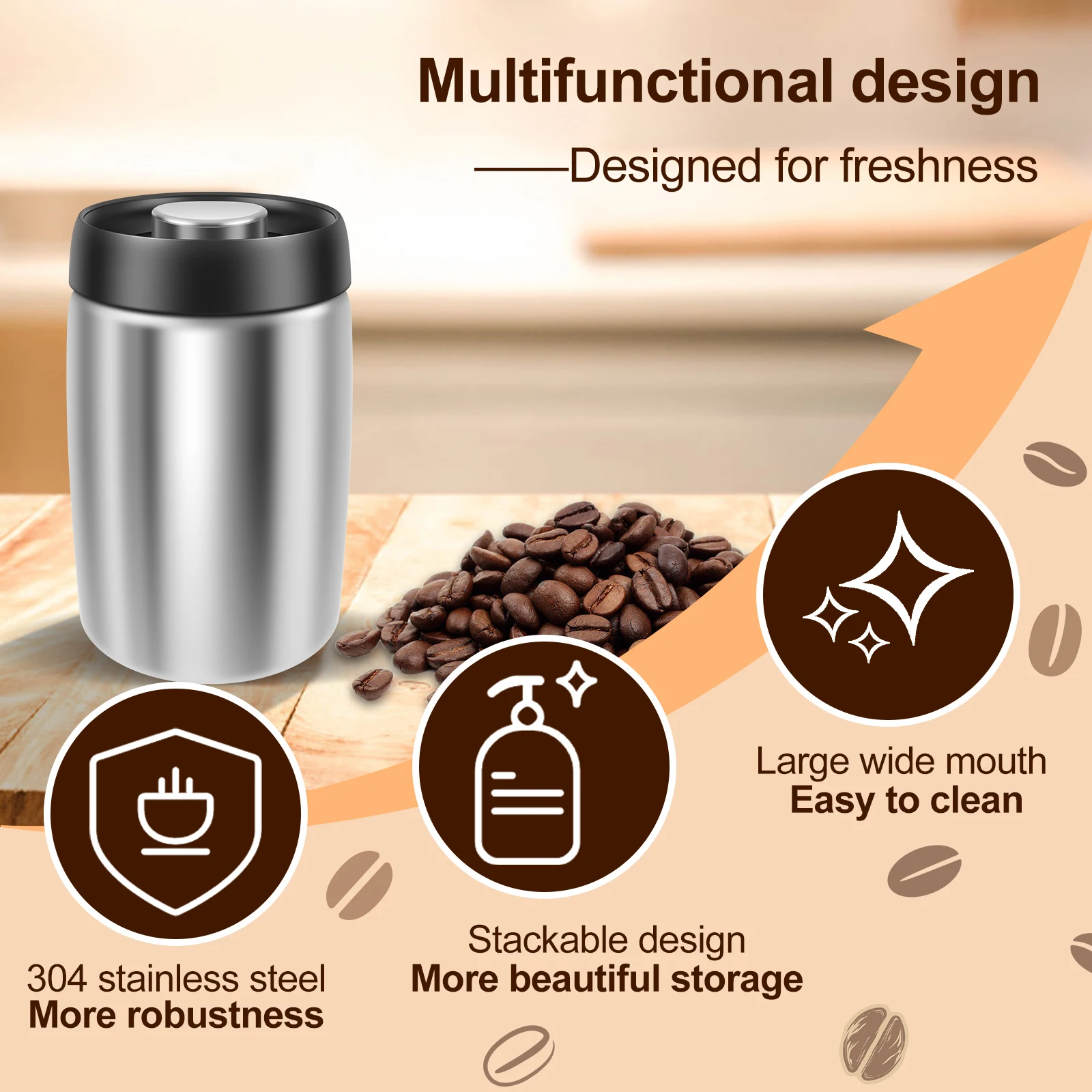 Barattolo Sigillato per Caffè  - Kitchen Bank recensione e prezzo
