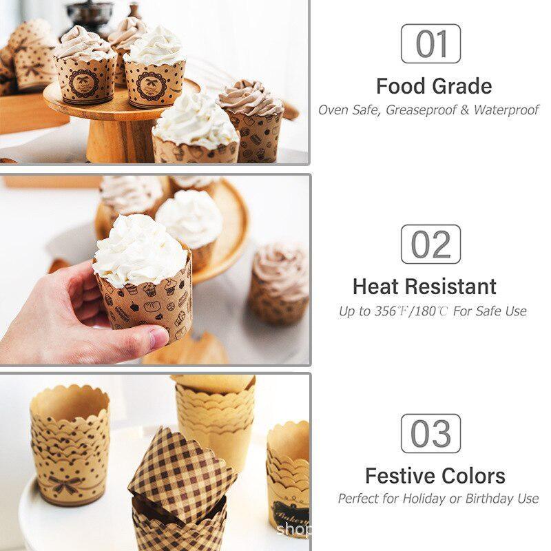 50 Pz/pacco Cupcake Bicchieri  - Kitchen Paper For Baking recensione e prezzo