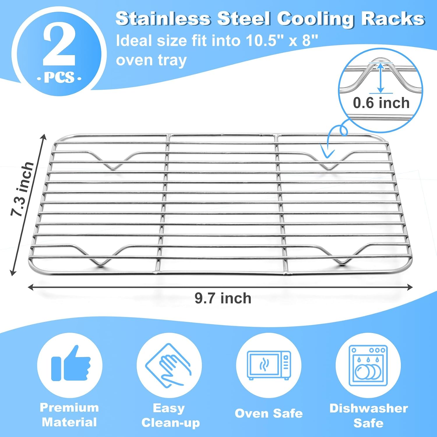 P&P CHEF Griglie di Raffreddam - Cooling Rack Wire recensione e prezzo