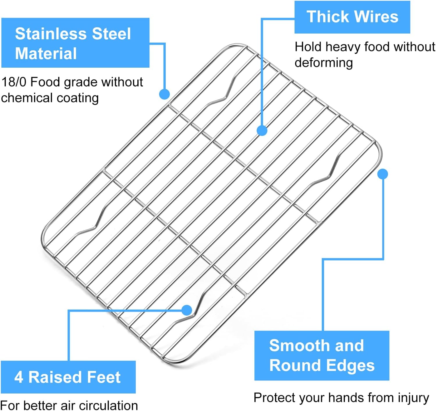 P&P CHEF Griglie di Raffreddam - Cooling Rack Wire recensione e prezzo